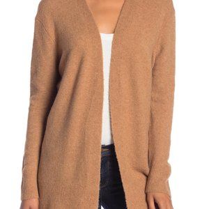 Madewell Camel Open-Front Long Cardigan